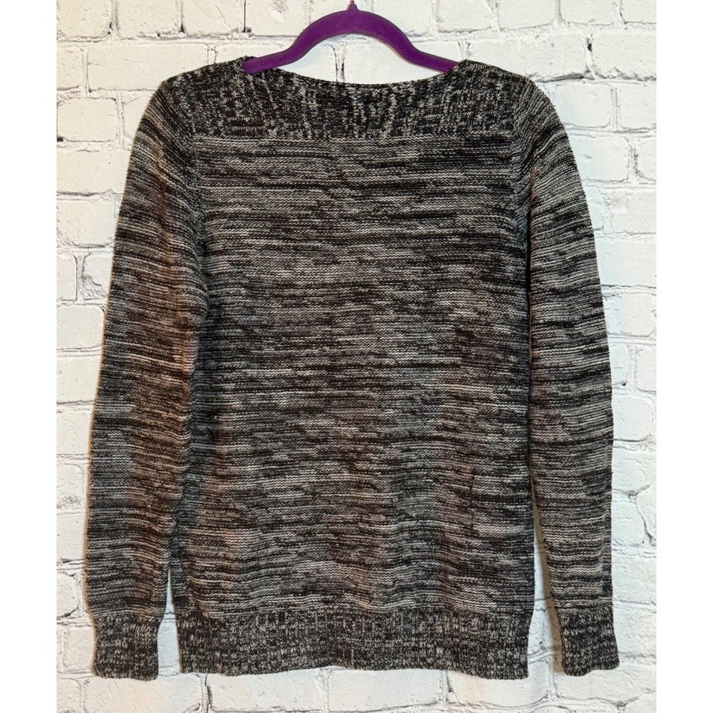 Kim Rogers Womens Sweater Size L Marled Knit Pullover Long Sleeve